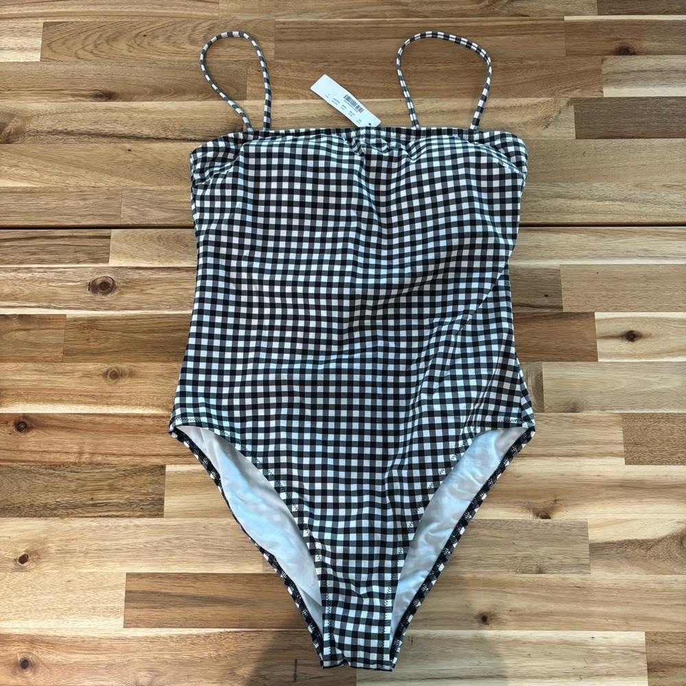 NWT J. Crew Gingham One Piece